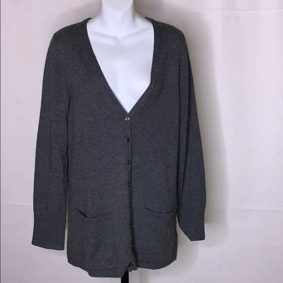 Burberry Brit cashmere gray cardigan size - L - Picture 1 of 5
